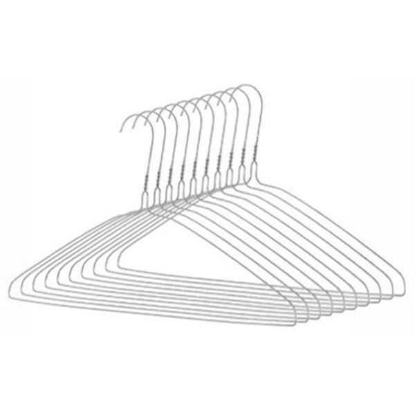 Whitmor Whitmor 6060-5086-10 10 Pack Chrome Everyday Clothes Hanger 198009